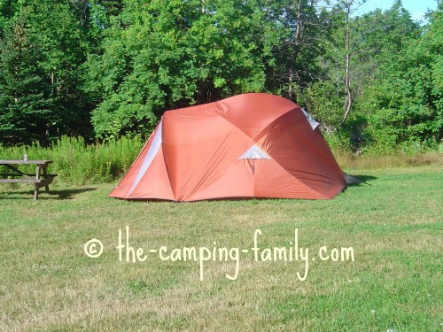 red dome tent