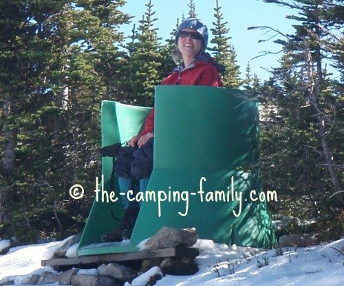 open air outhouse